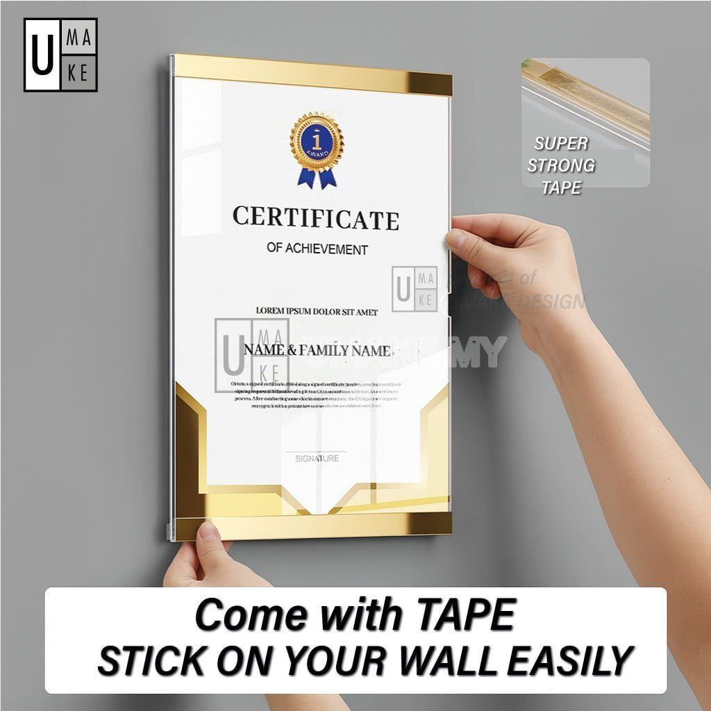 Mirror-Edge Acrylic Display Frame