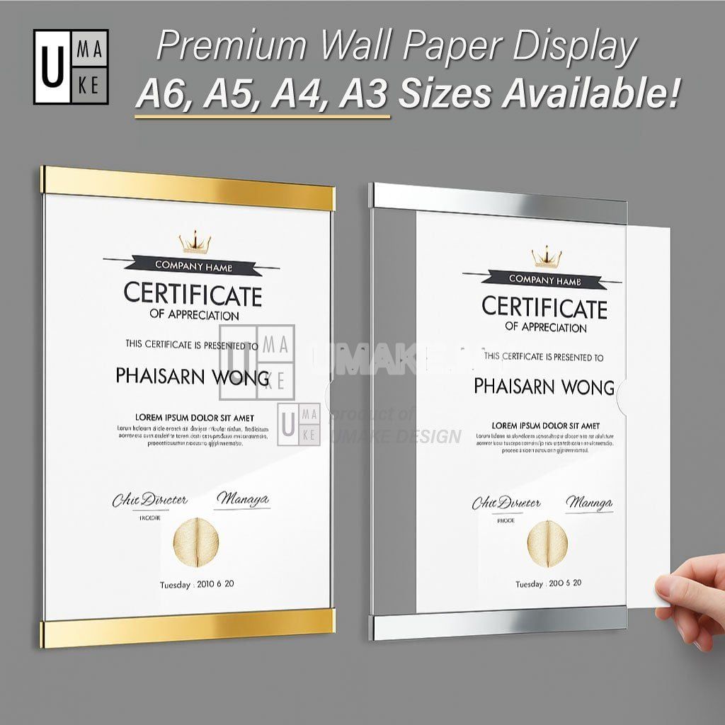 Mirror-Edge Acrylic Display Frame