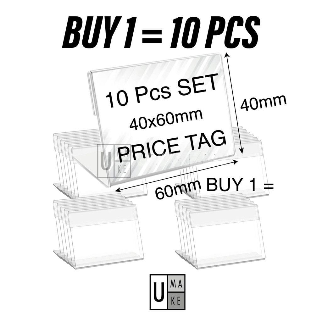 Acrylic Price Label Display Stand