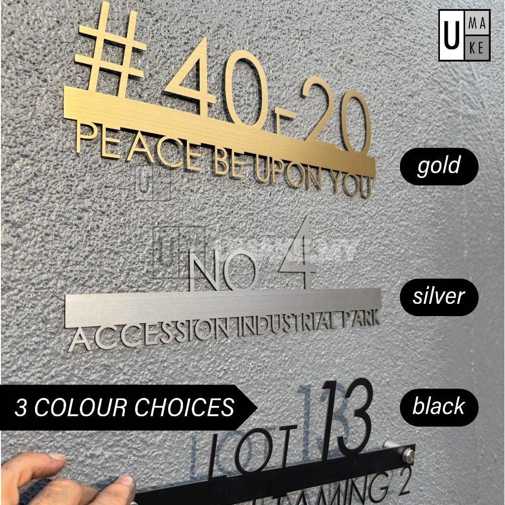 Stainless Steel 304 House Number (Custom)