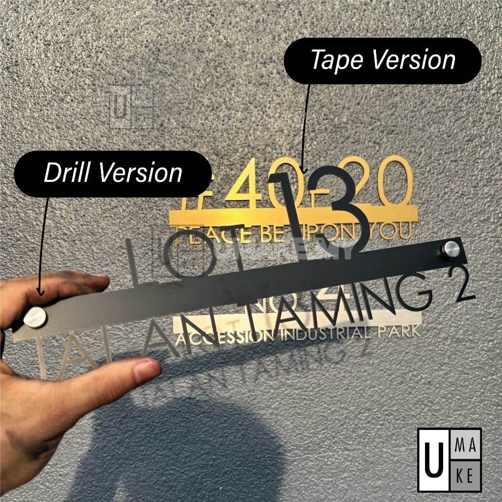 Stainless Steel 304 House Number (Custom)