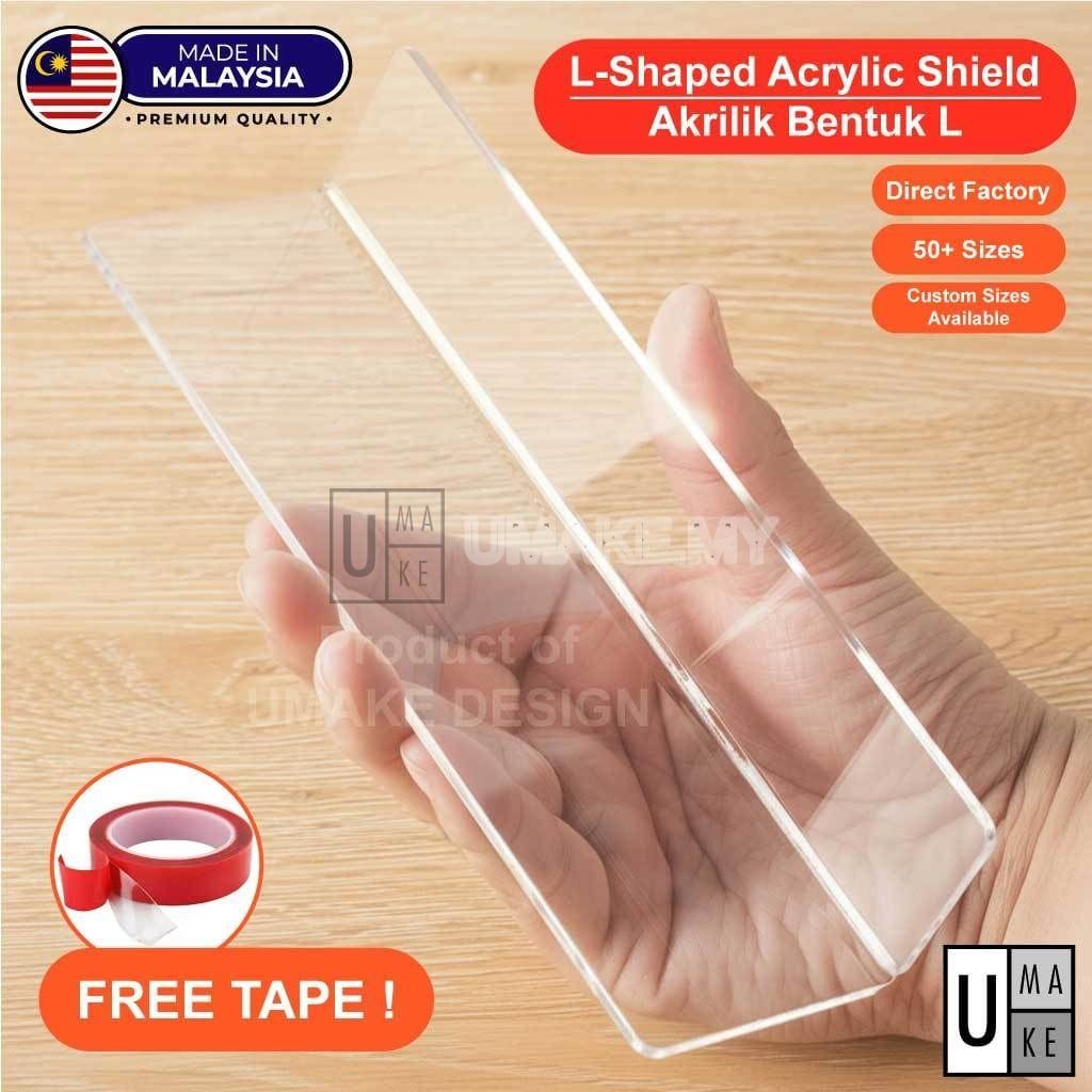 Acrylic L-Shape Shelf Divider