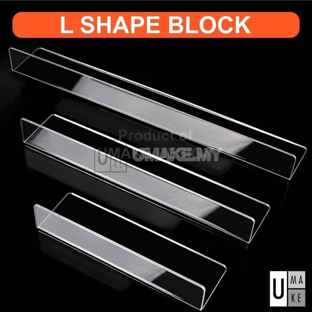 Acrylic L-Shape Shelf Divider