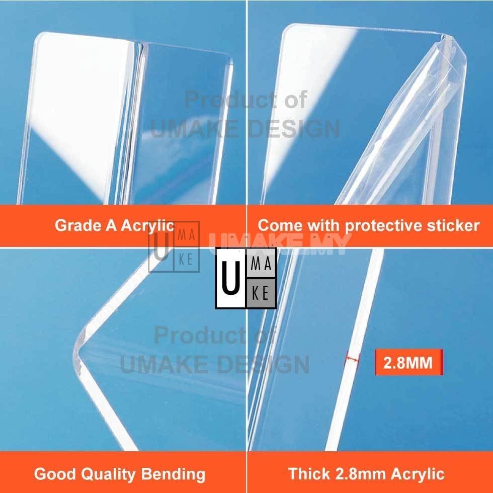 Acrylic L-Shape Shelf Divider