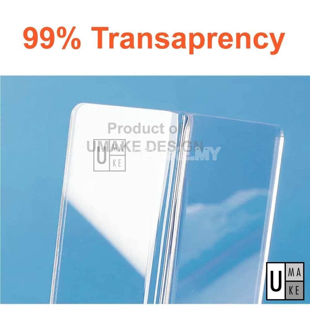 Acrylic L-Shape Shelf Divider