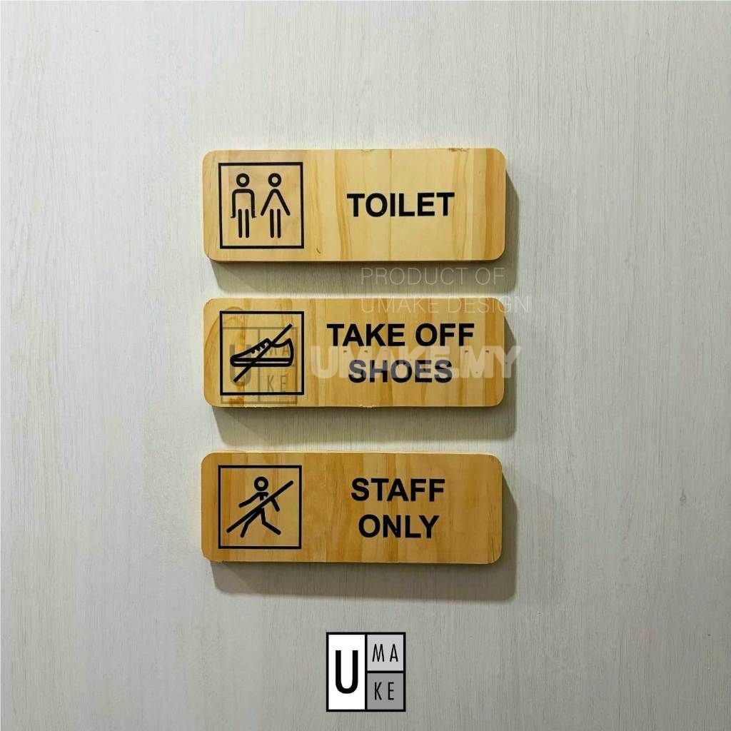 Solid Pine Wood Mini Signboard