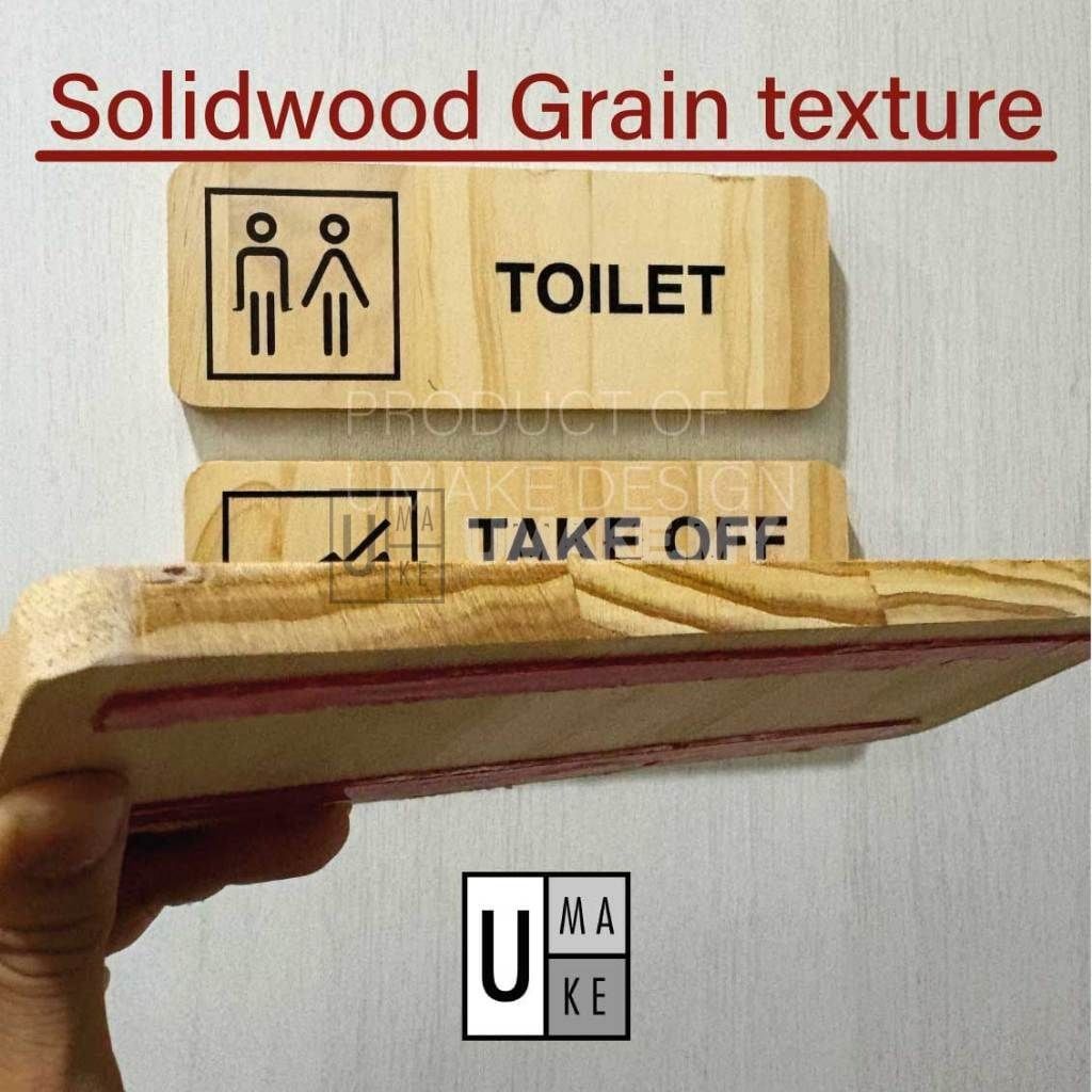 Solid Pine Wood Mini Signboard