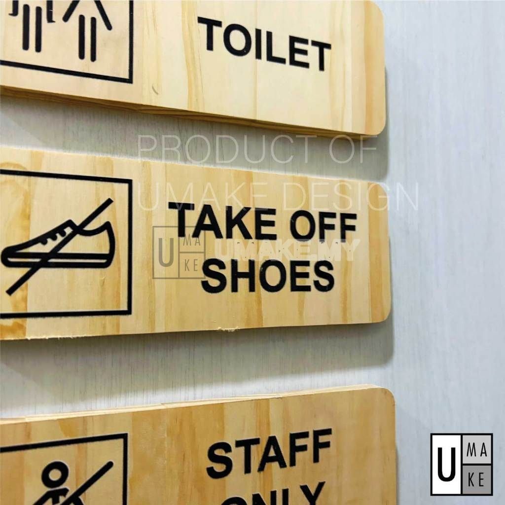 Solid Pine Wood Mini Signboard