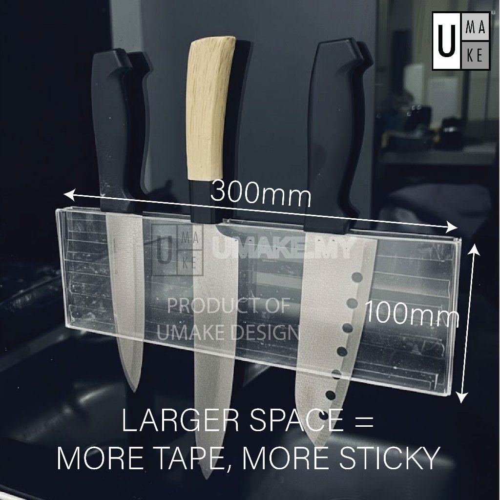 Acrylic Wall-Mounted Knife Rack