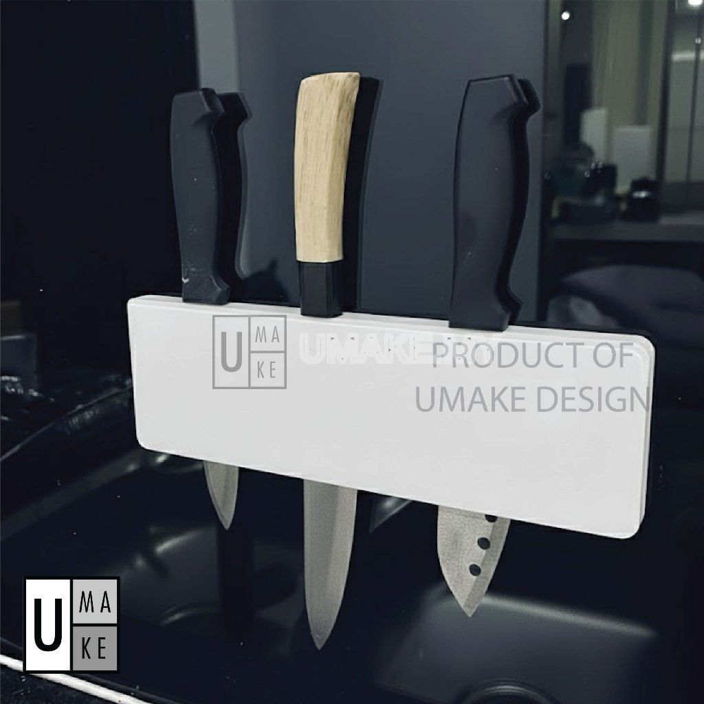 Acrylic Wall-Mounted Knife Rack