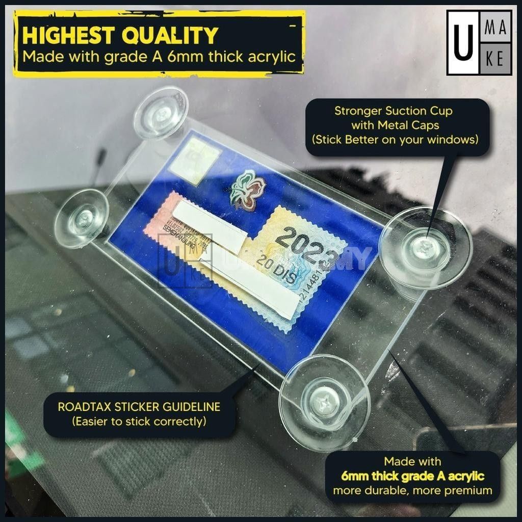 Road Tax Holder (Thick 6mm)