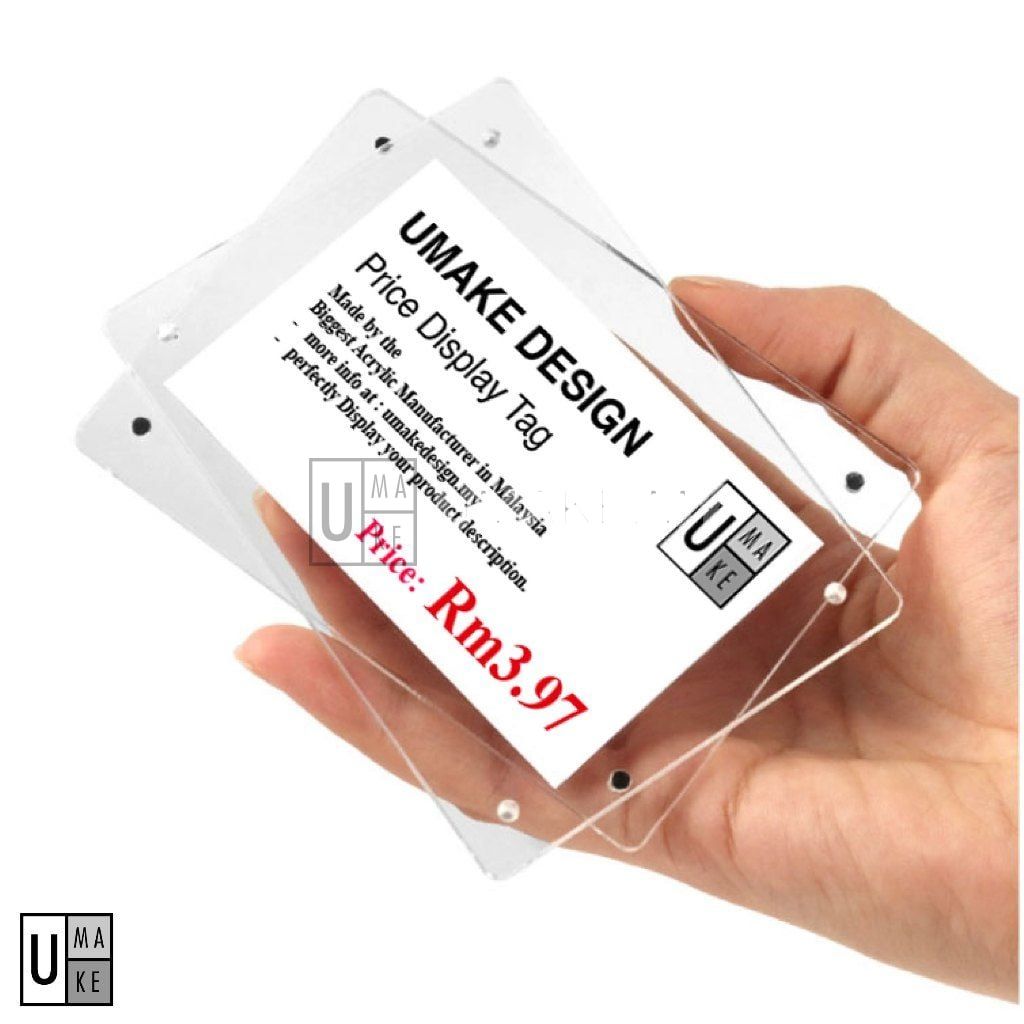 Magnetic Acrylic Price Tag Holder