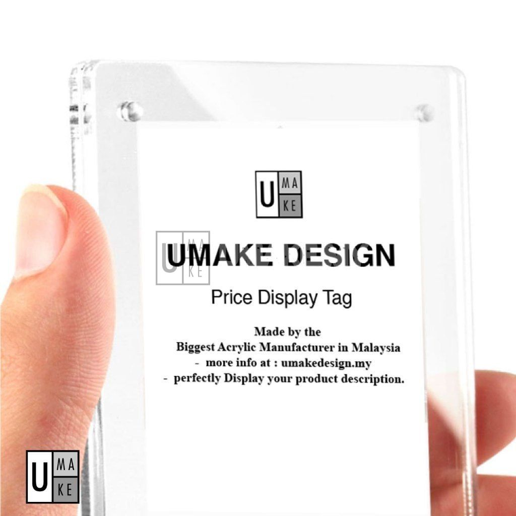 Magnetic Acrylic Price Tag Holder