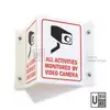 V-Shape 3D Projecting CCTV Sign view 2
