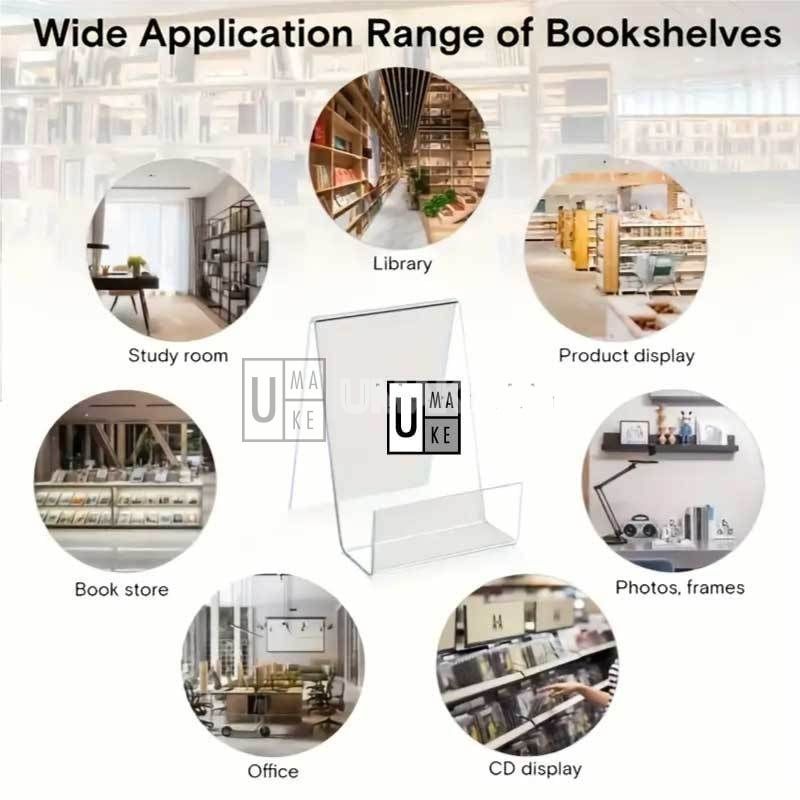 Acrylic Bookshelf Display Stand