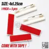 Name Tag Pin Backs with Tape (5pcs) view 2