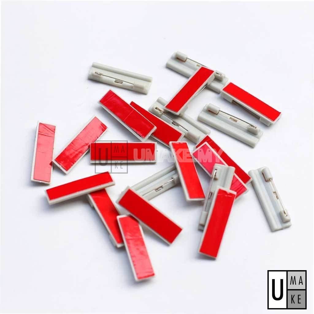 Name Tag Pin Backs with Tape (5pcs)