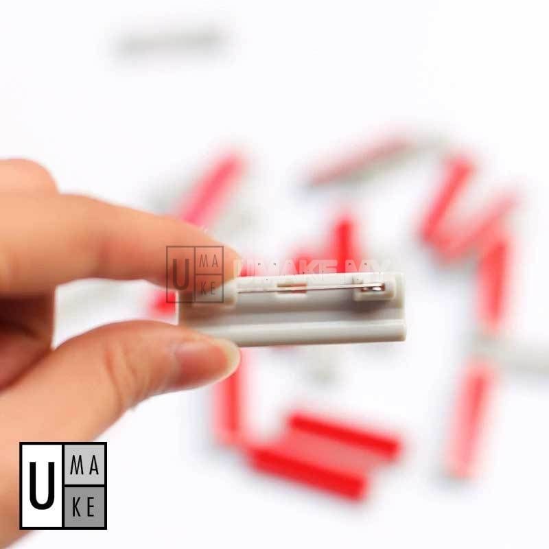 Name Tag Pin Backs with Tape (5pcs)