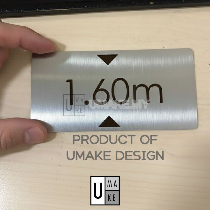 Stainless Steel Pool Depth Sign