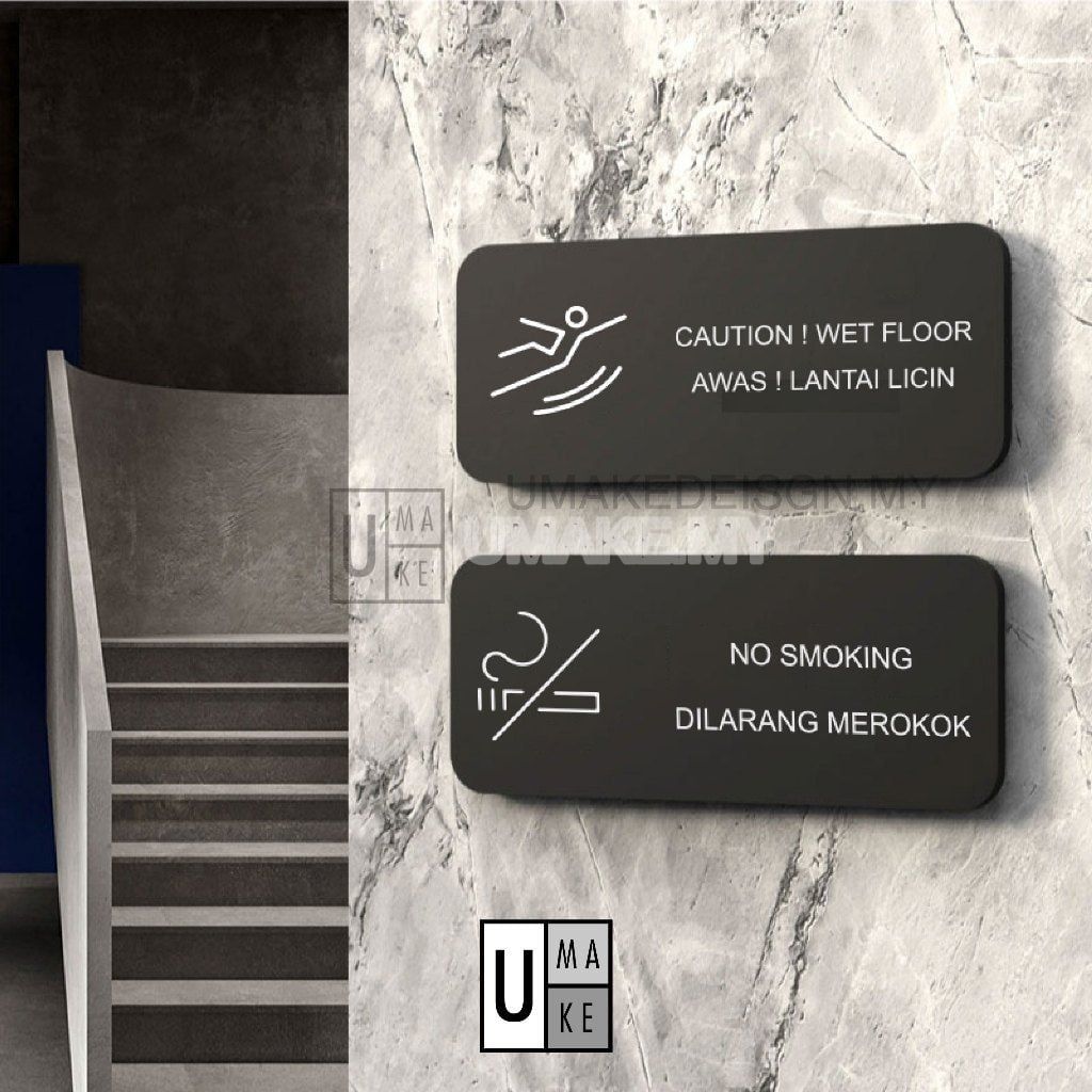 Minimalist Printed Acrylic Sign