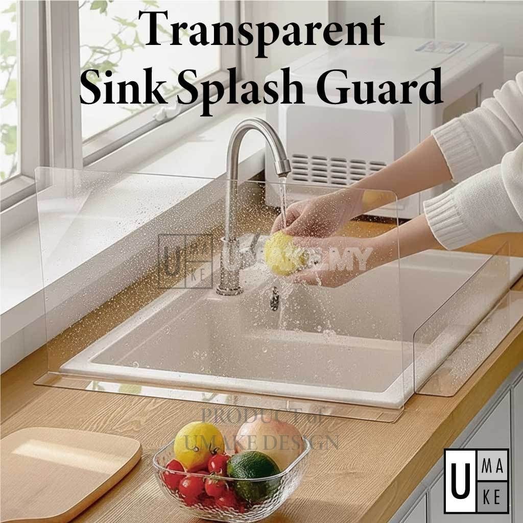 Acrylic Kitchen Sink Splash Guard