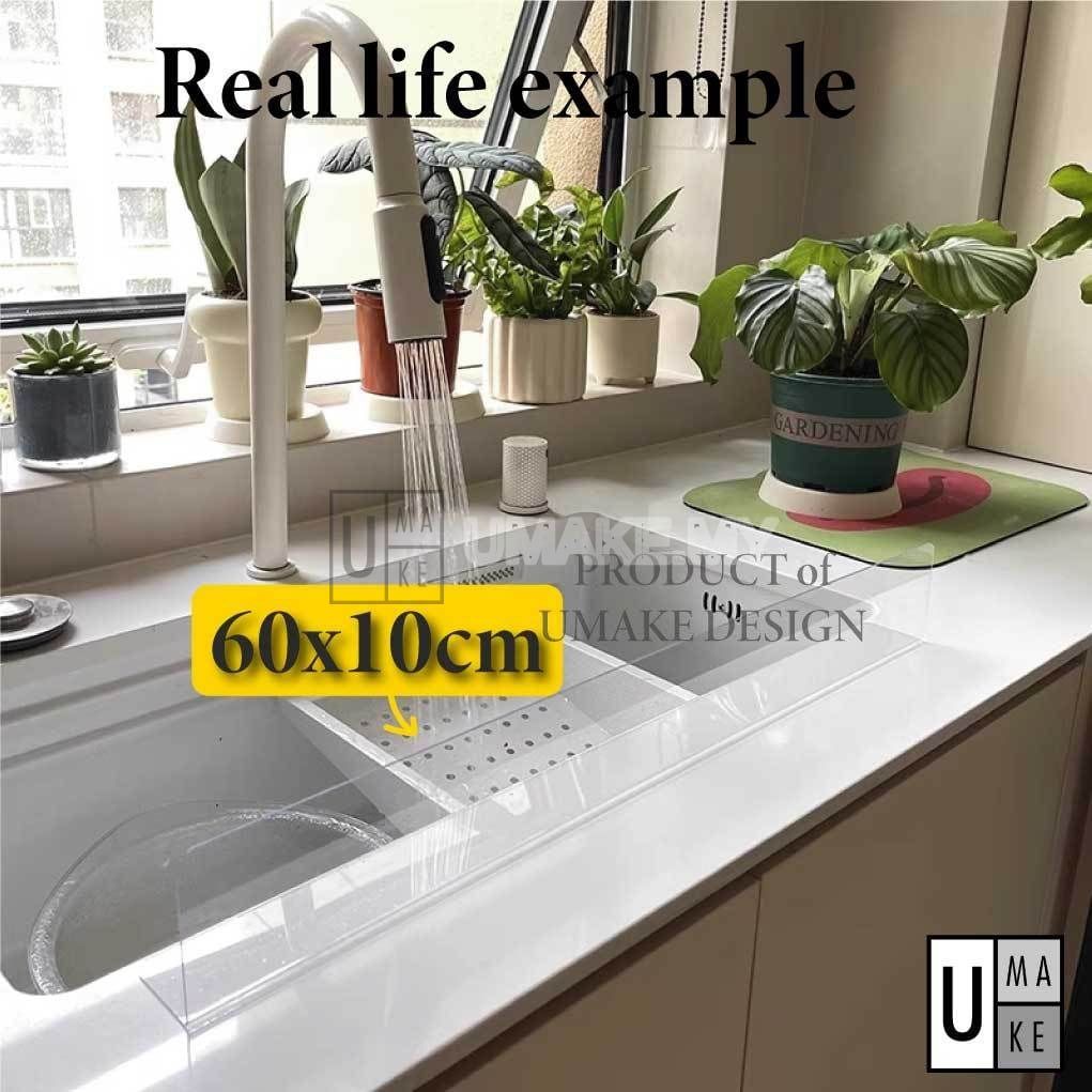Acrylic Kitchen Sink Splash Guard