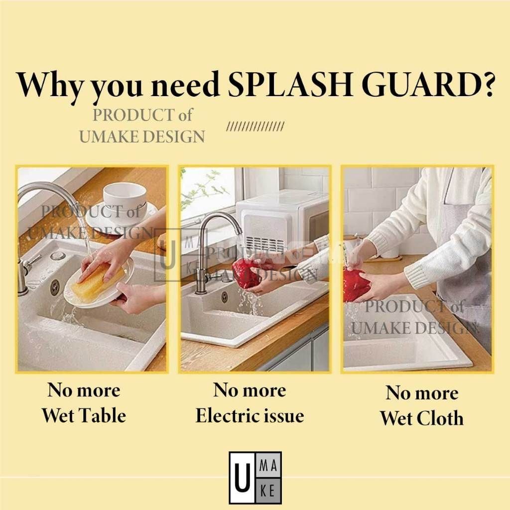 Acrylic Kitchen Sink Splash Guard