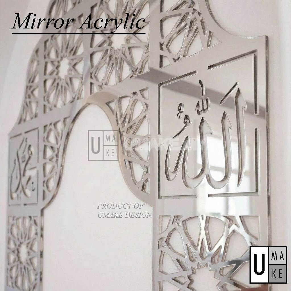 DIY Mirror Acrylic Mihrab Wall Set