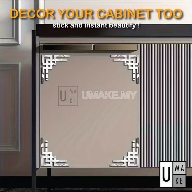 3D Acrylic Mirror Corner Decor
