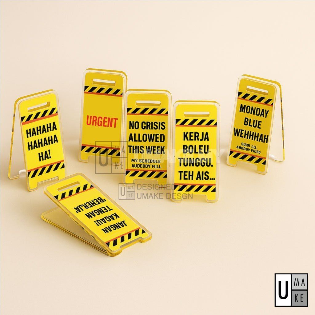 Acrylic Humorous Desk Sign