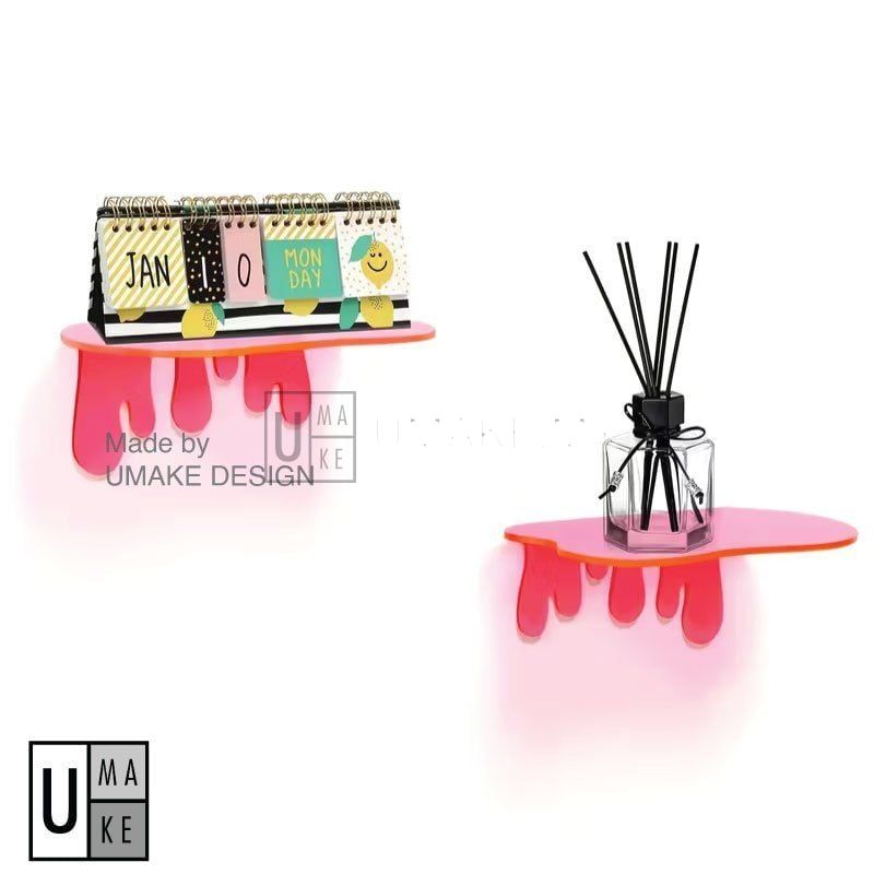 Dripping Acrylic Wall Shelf