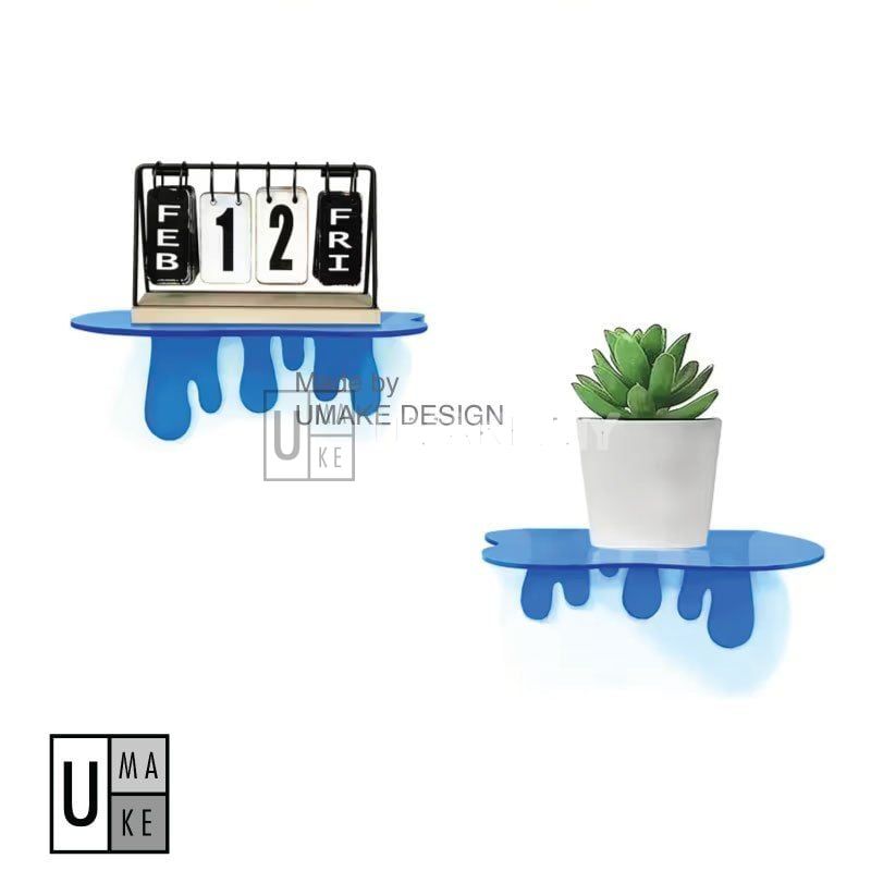 Dripping Acrylic Wall Shelf