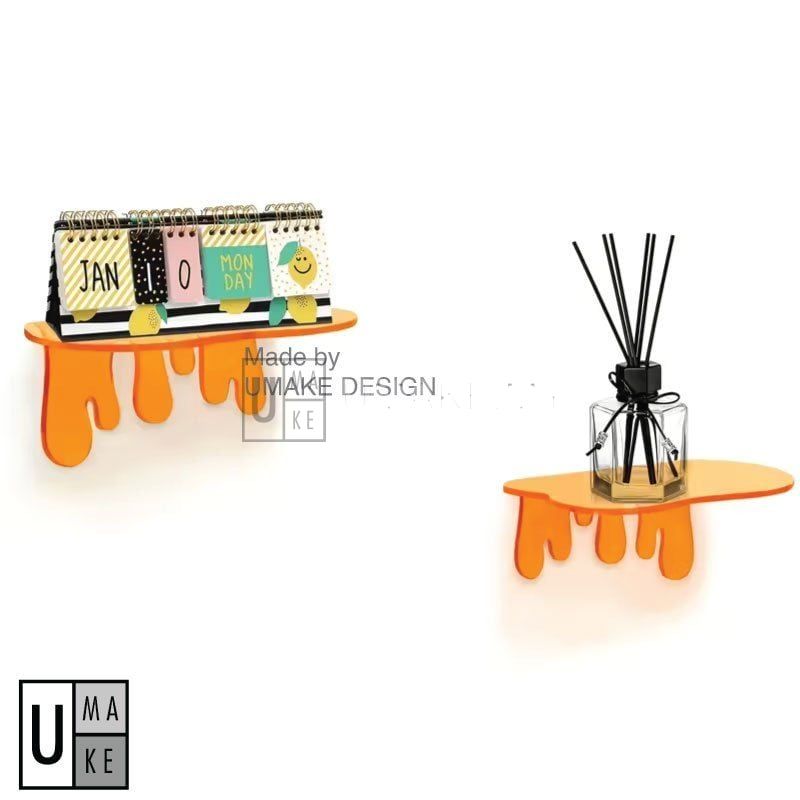 Dripping Acrylic Wall Shelf