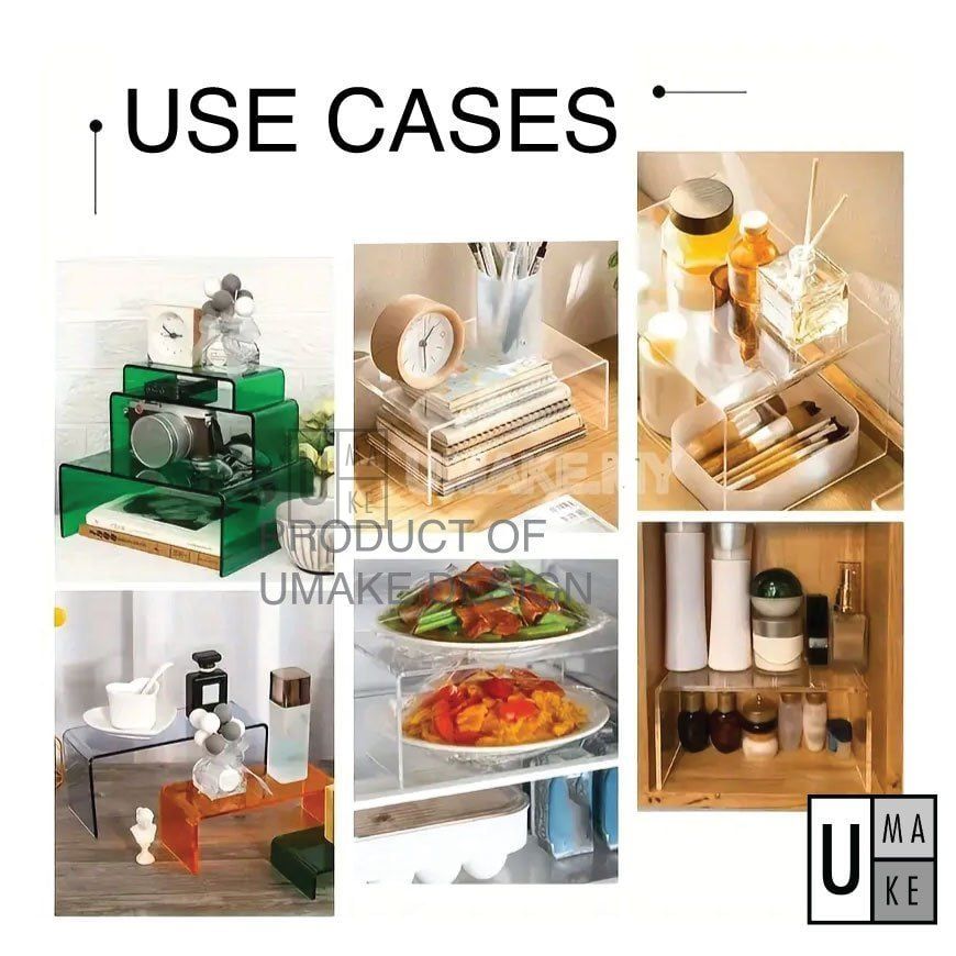 Acrylic U-Shape Display Stand (Colourful)