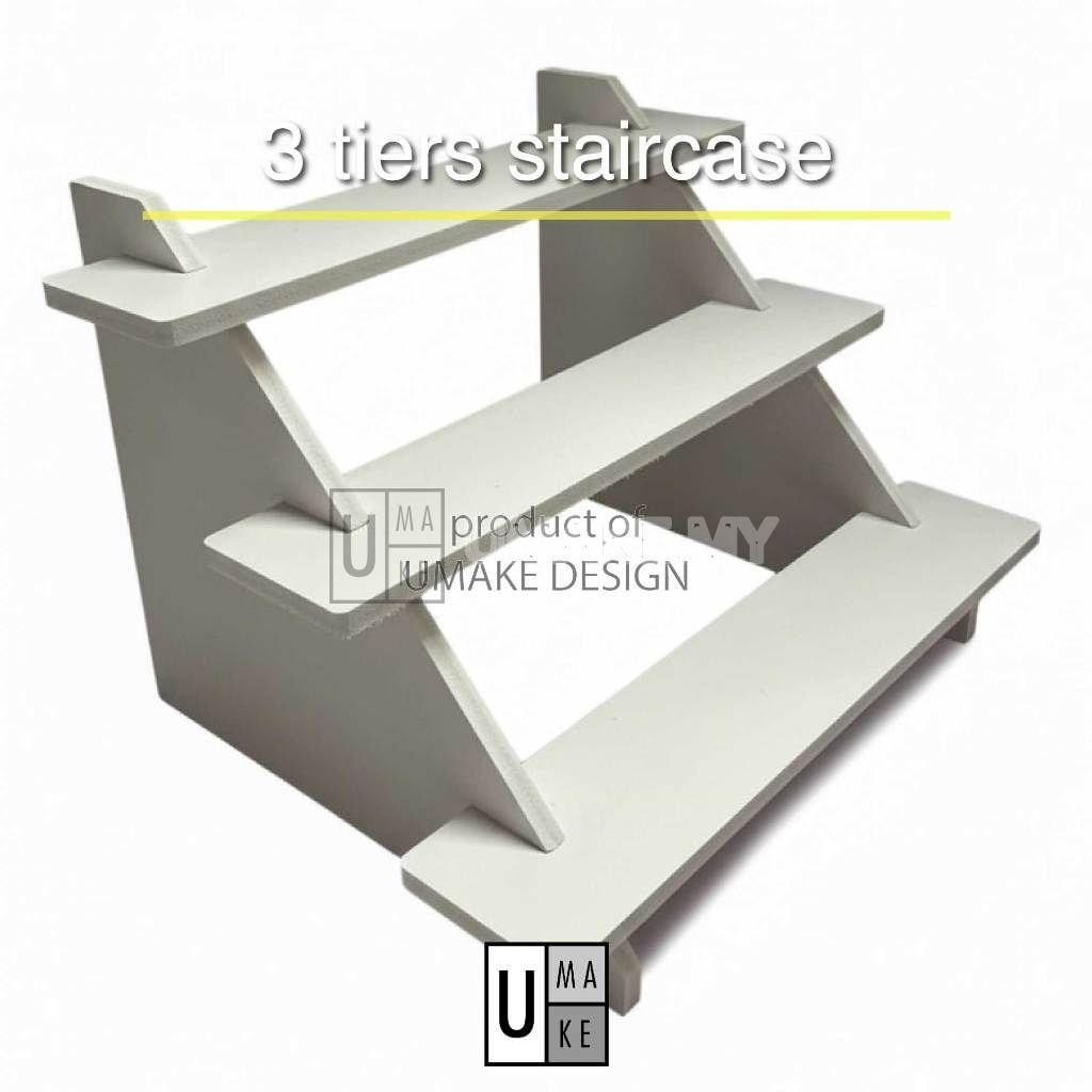 PVC Staircase Display Stand (2-5 Tiers)