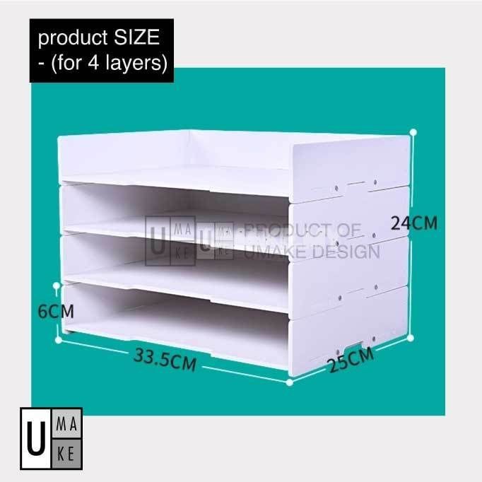 Stackable A4 Paper Tray Organizer