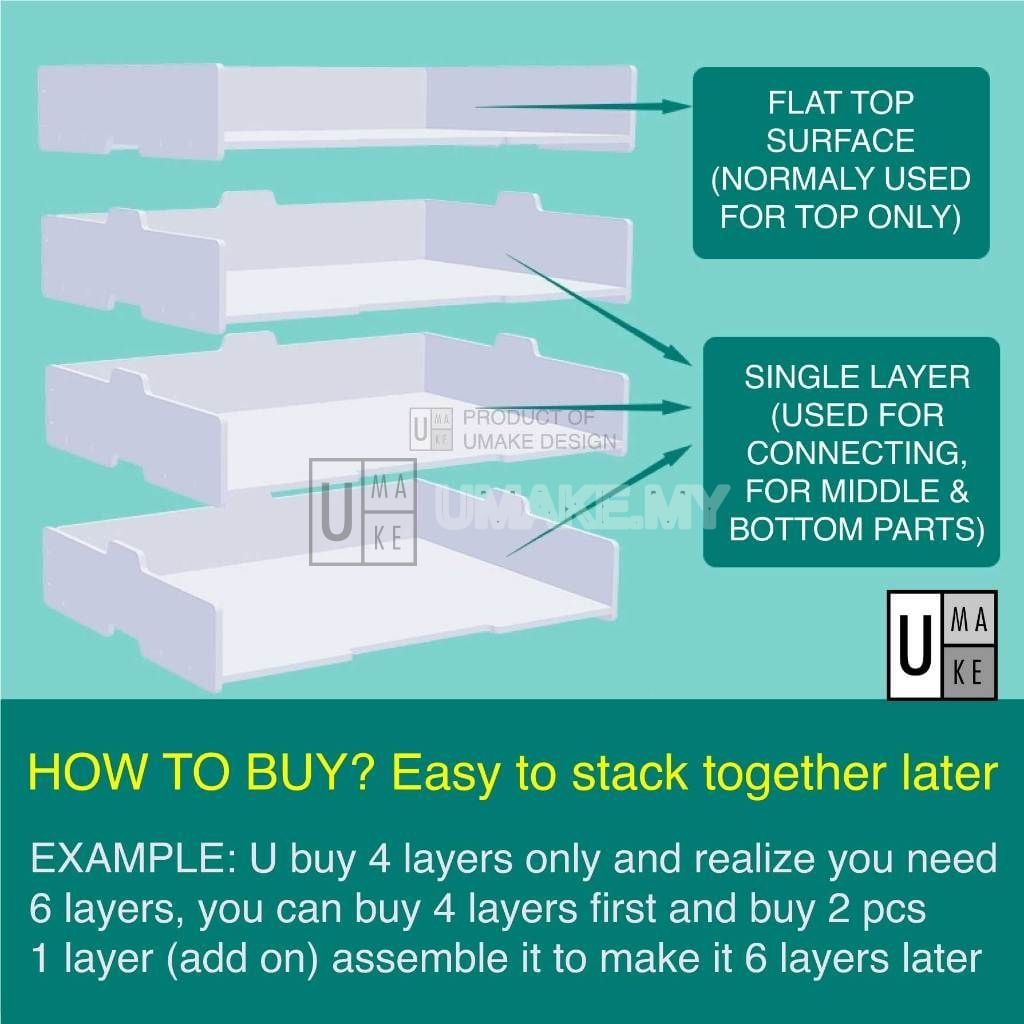 Stackable A4 Paper Tray Organizer