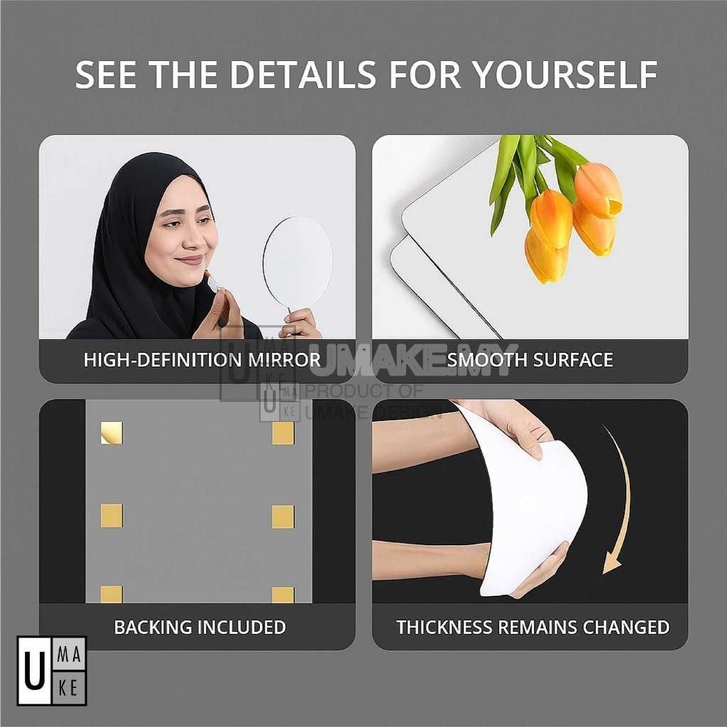 Self-Adhesive Acrylic Wall Mirror