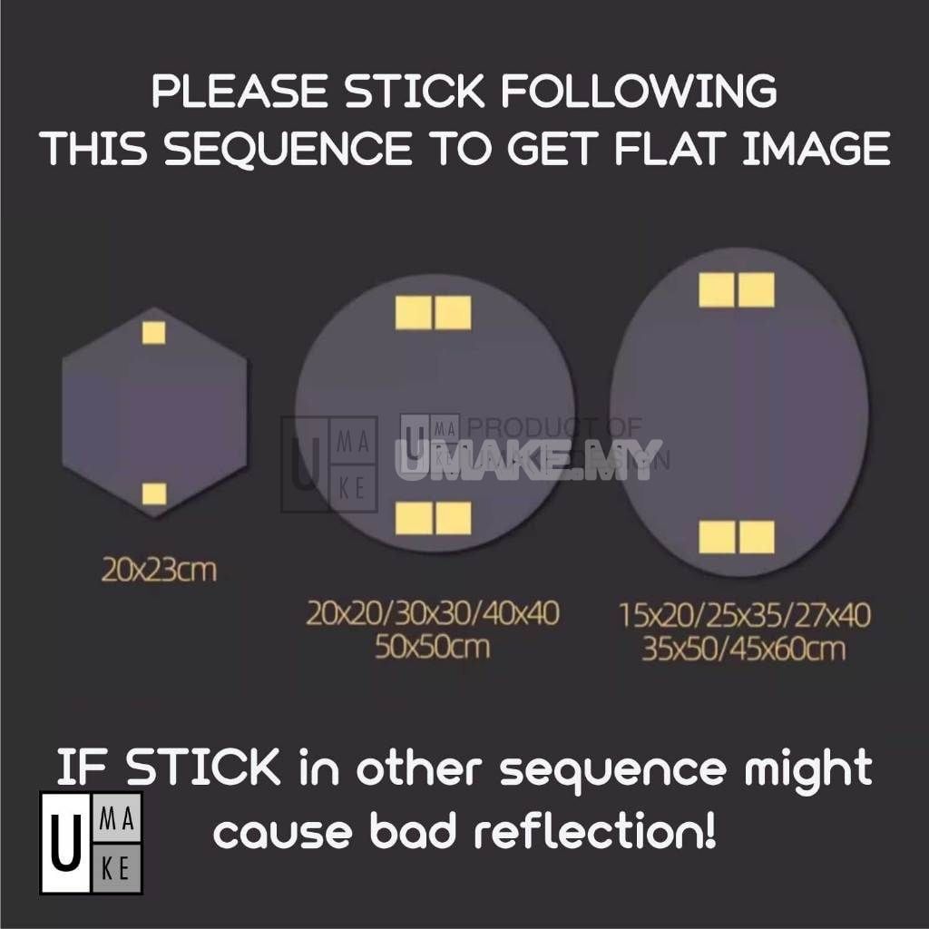 Self-Adhesive Acrylic Wall Mirror