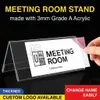 Acrylic V-Shape Desk Label Holder view 2