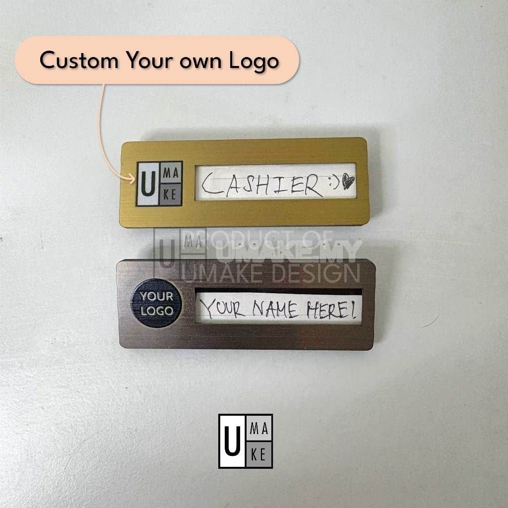 Reusable Stainless Steel Name Tag (75x25mm)