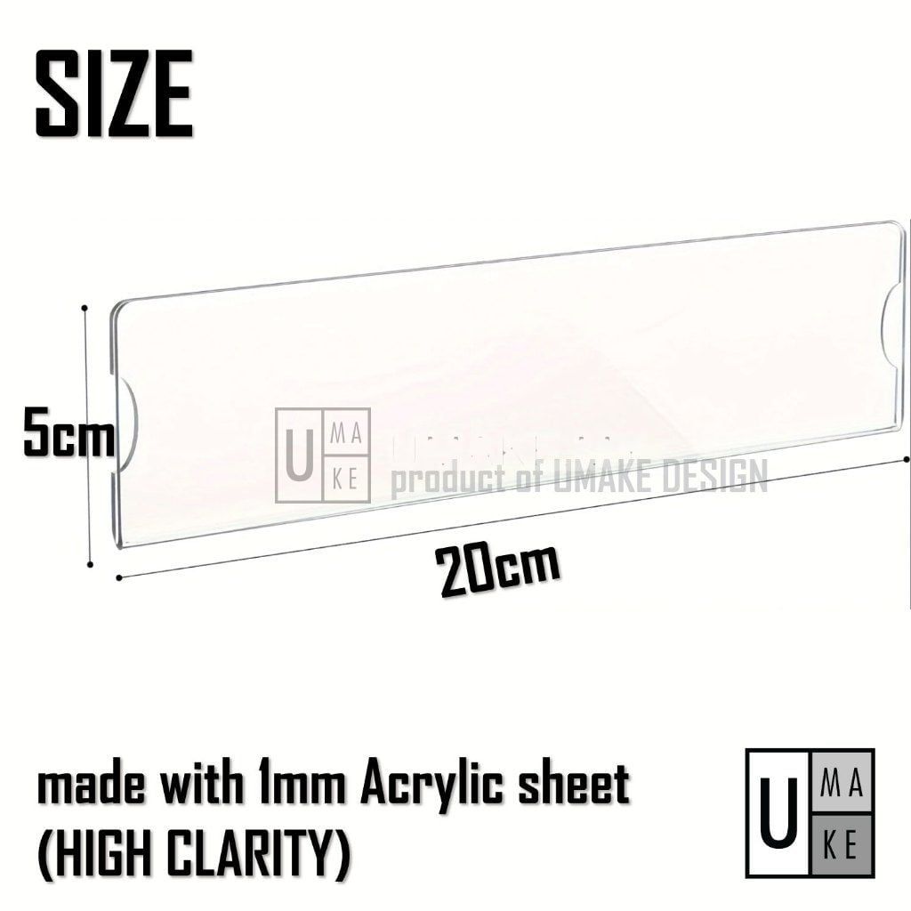 Acrylic Door Name Plate Holder (Slide-In)