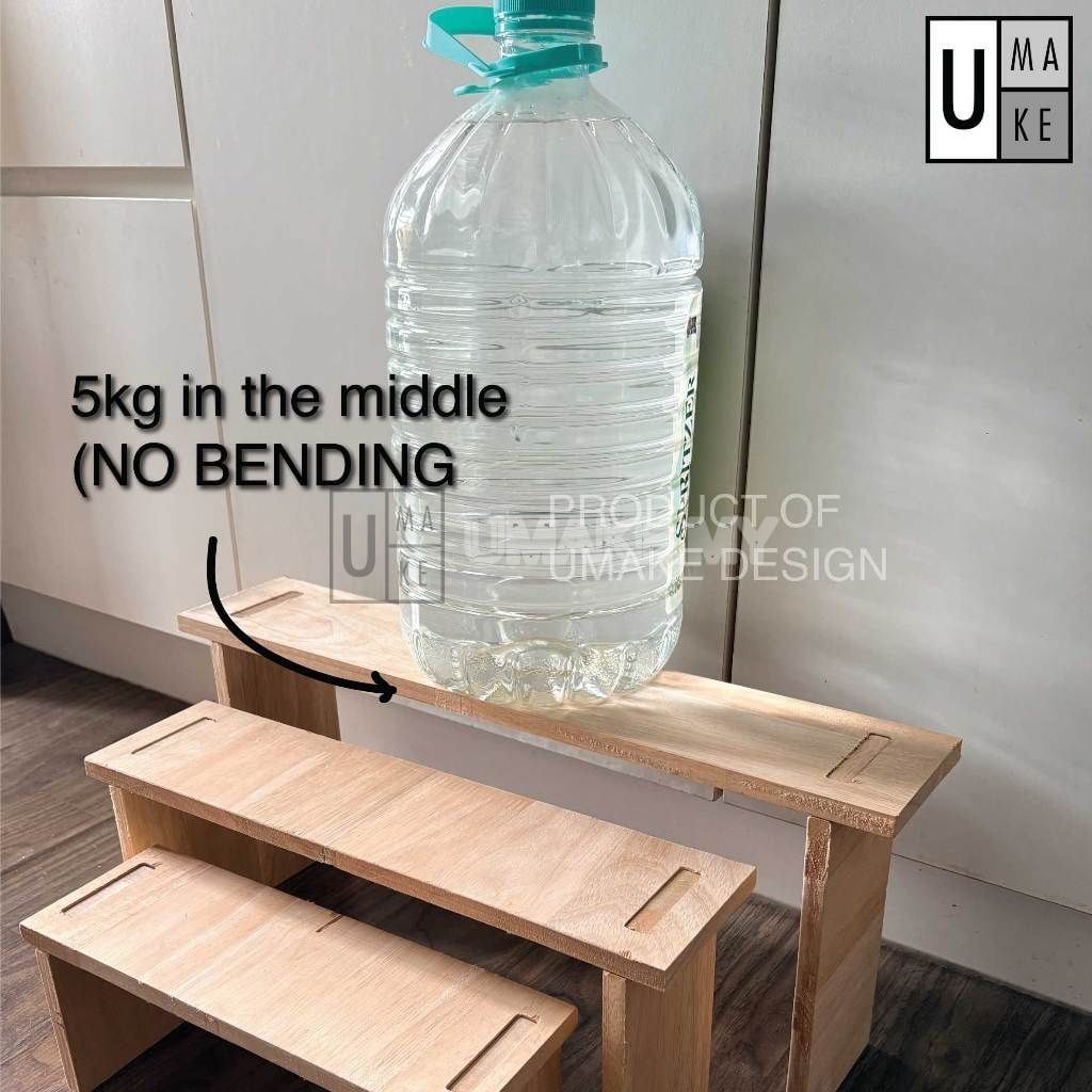 Rubber Wood Display Riser & Monitor Stand