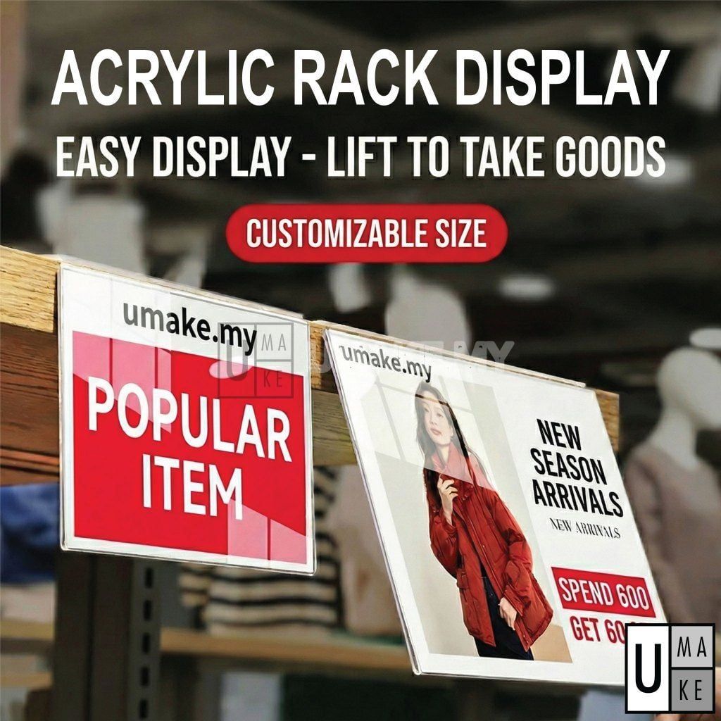 Flip-Top Shelf Price Label Holder