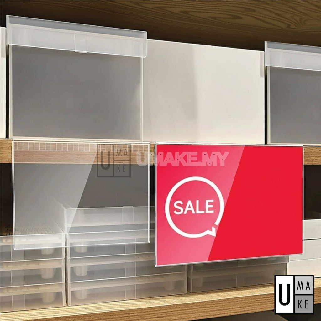 Flip-Top Shelf Price Label Holder