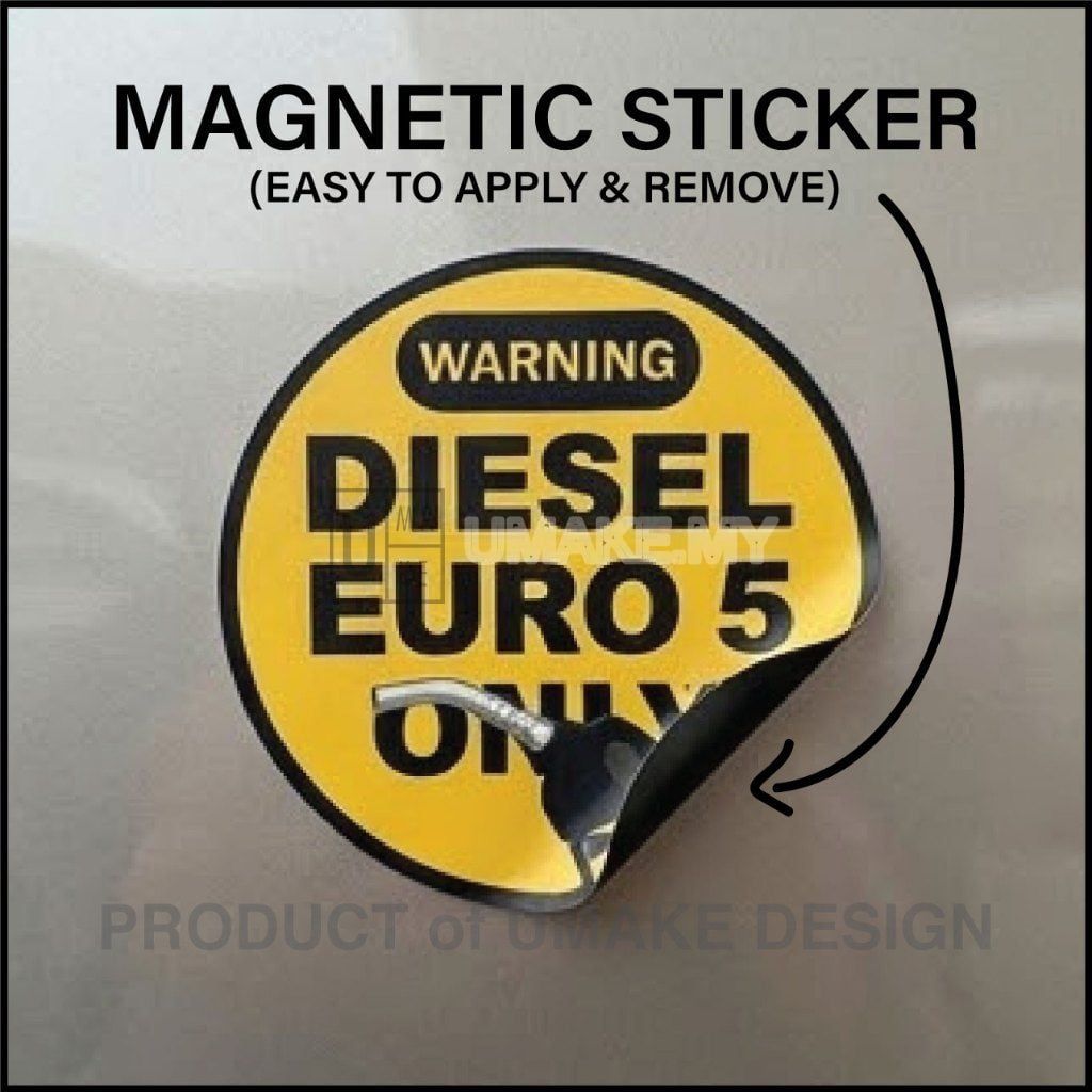Fuel Type Magnet Sticker