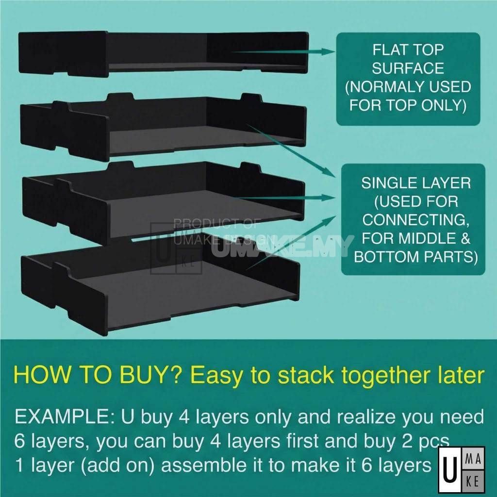 A4 Paper Organizer Tray (Stackable)