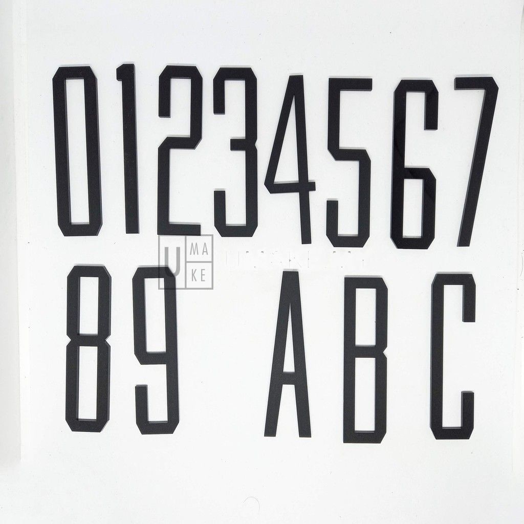 Acrylic House Door Number Digit (10cm)
