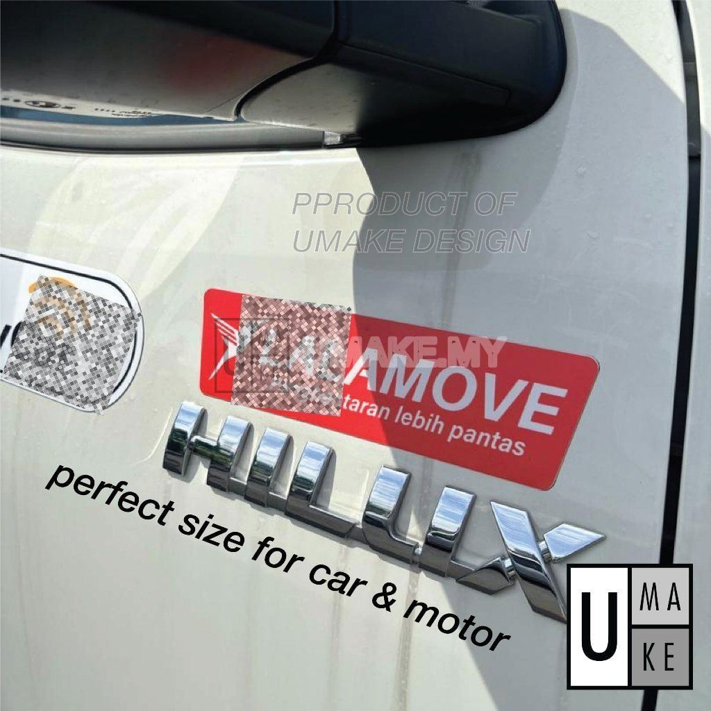 Magnetic E-Hailing Car Sticker (Outdoor Grade)