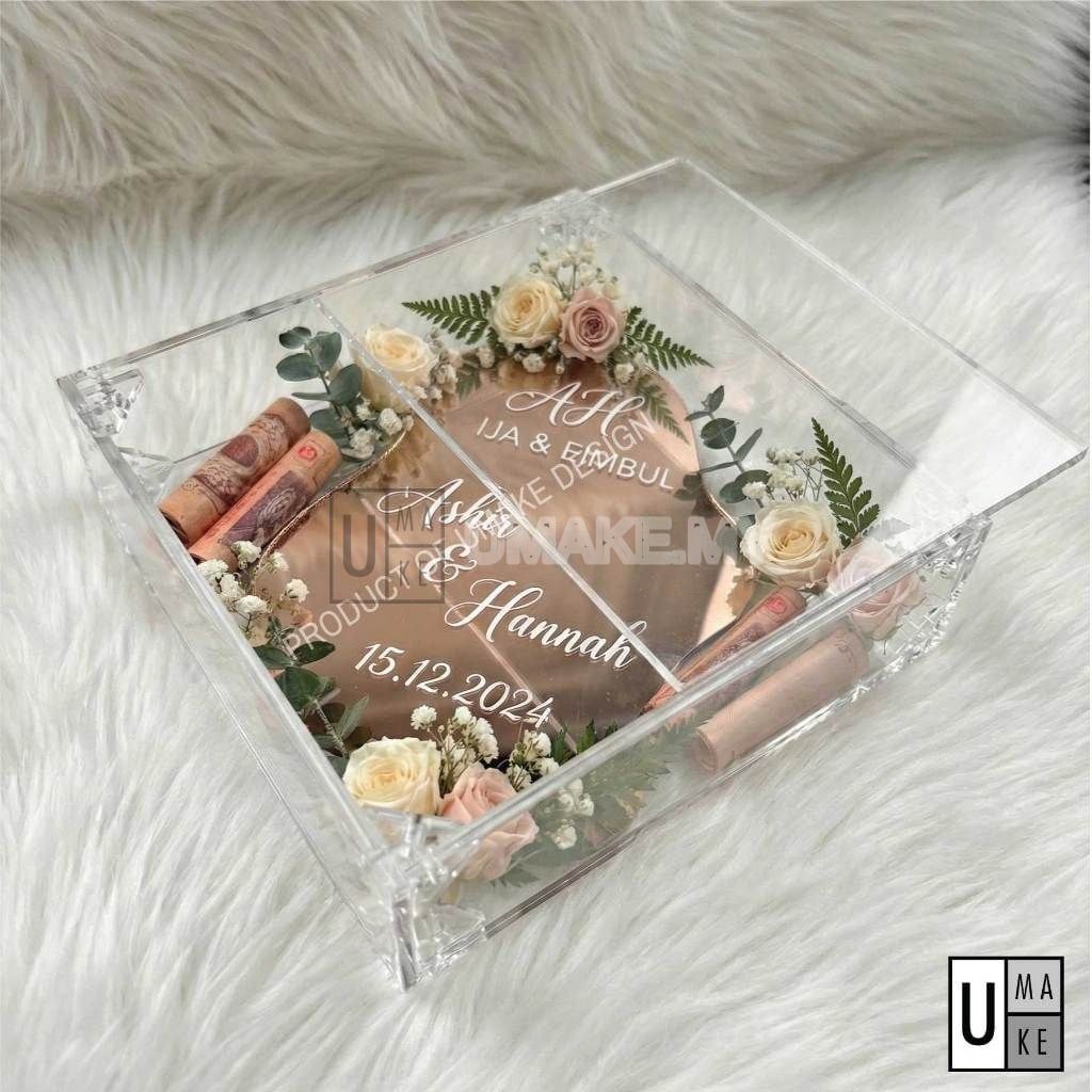 Acrylic Gift Box (Hantaran/Mas Kahwin)